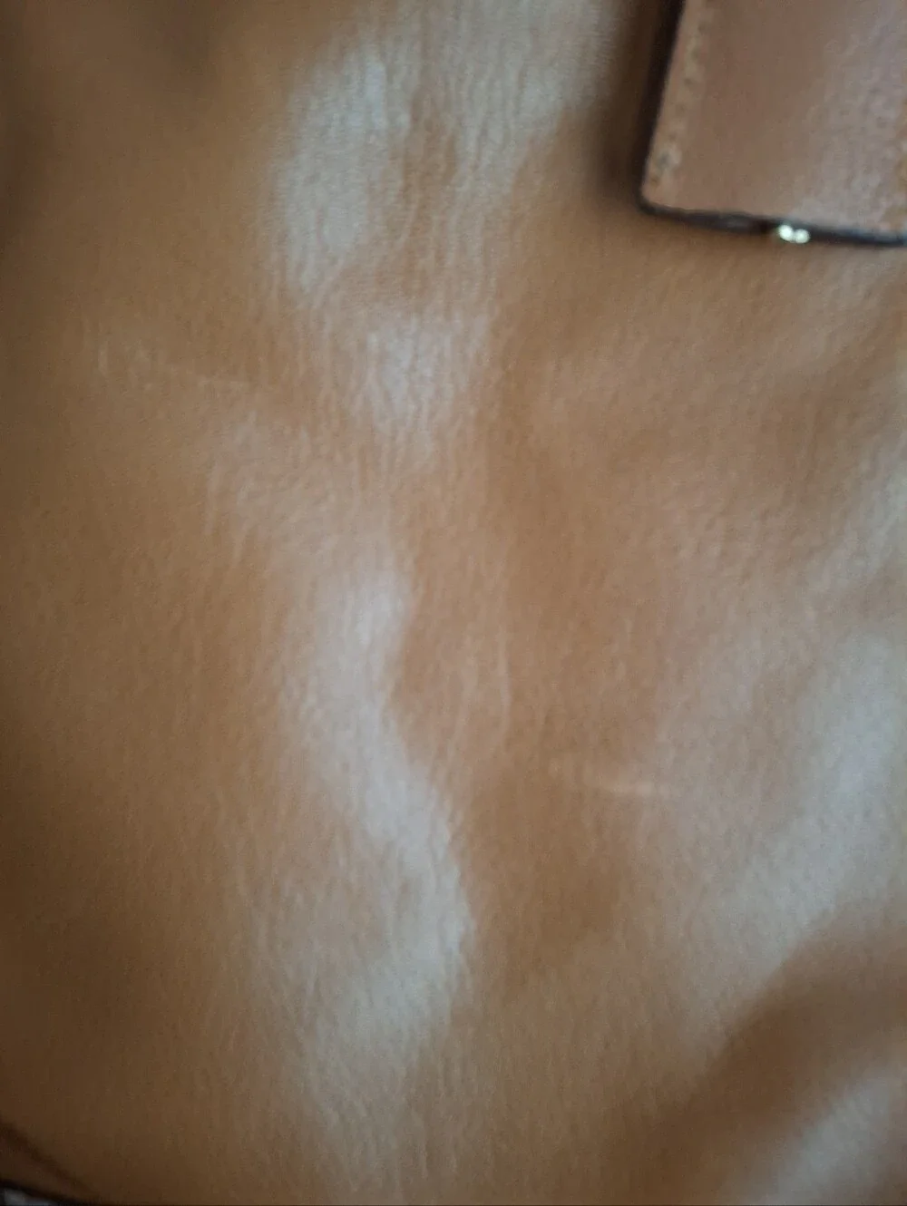 Classic Tan Michael Kors Satchel Handbag with Gold Hardware